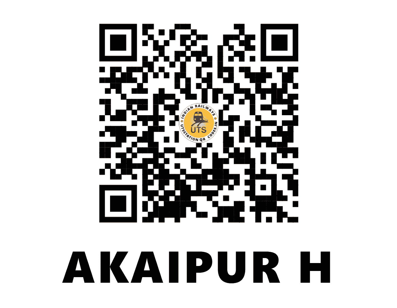 UTS QR Code for AKAIPUR H - AKIP - ER (WEST BENGAL)